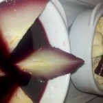 Poached Pears in Rioja with Ice Cream