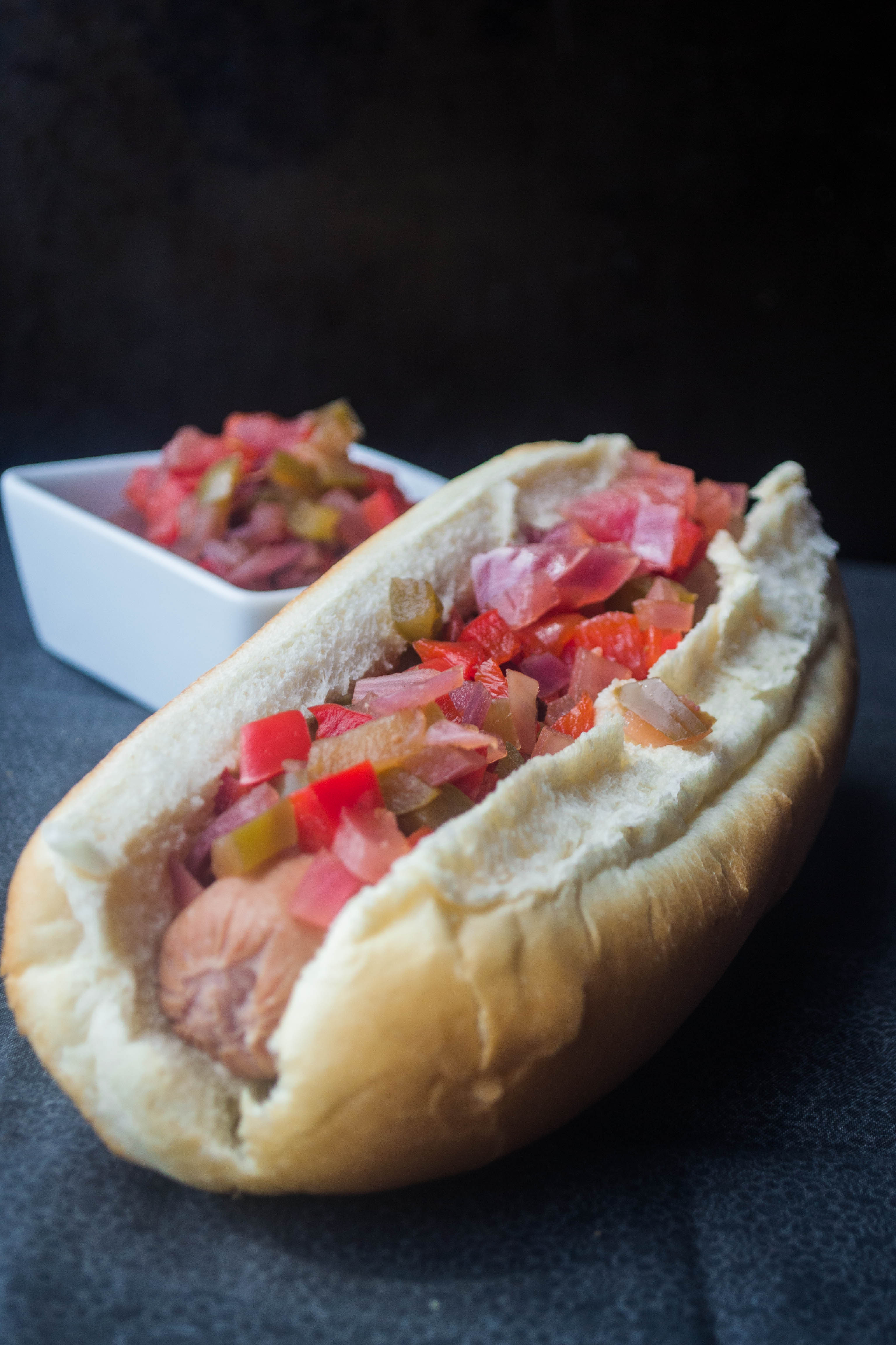 j is for junk food: hot dogs with an epicurean touch!