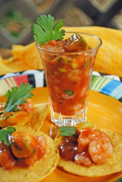 Craving Some Spice? #SpicyChat Shrimp Shooters by @JuanitasCocina are the Perfect Bite!