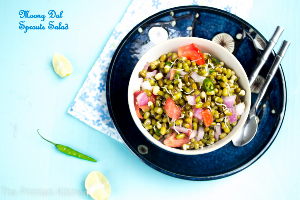 Nutritious & Flavorful #SpicyChat Snack: Spicy & Tangy Lentil Sprouts Salad!