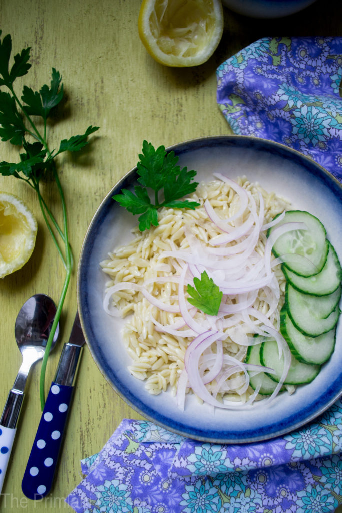 A Summer Staple: Light & Delicious Orzo Salad with Fresh Herbs & Lemon Vinaigrette!
