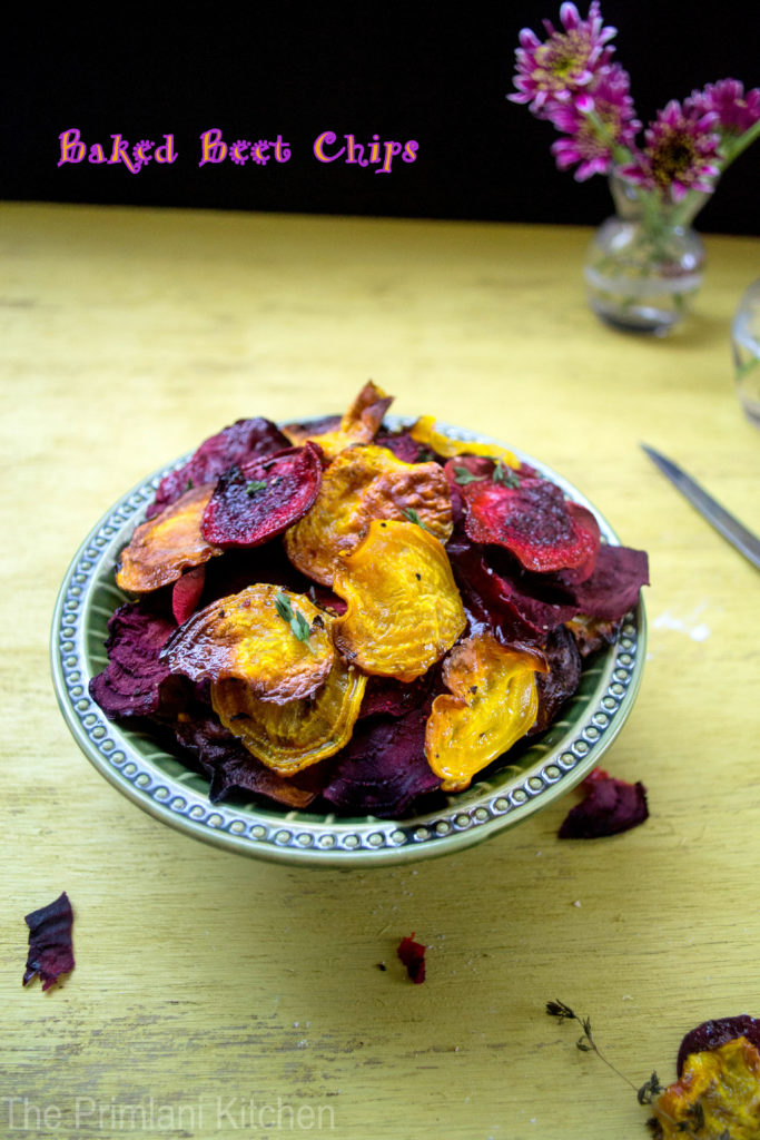 Guilt Free Snack: Flavorful & Crunchy Baked Beet Chips!