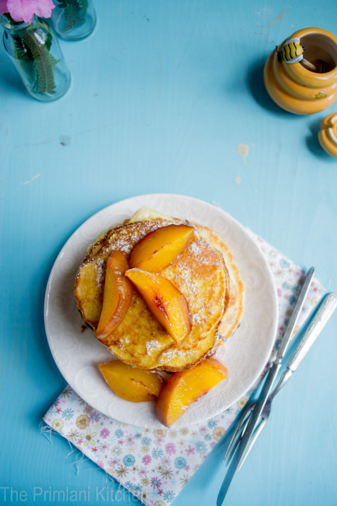 Capturing the Sweetness of Summer: Sweet Corn Pancakes with Peaches & Spice!