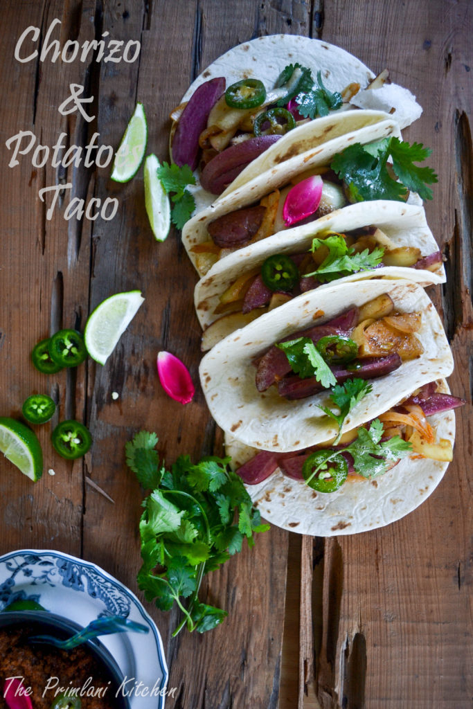 Simple, Satisfying, Stimulating: Chorizo, Red Potatoes, & Jalapeno Tacos!